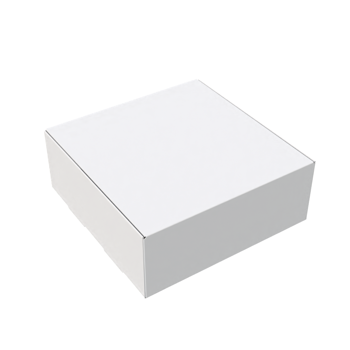 White jewellery and small gift mailer box closed for secure and elegant e-commerce packaging