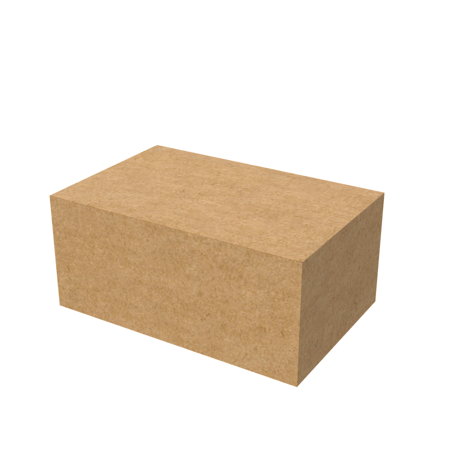 Natural kraft jumbo mailer box closed for eco-friendly shipping of large prints and artwork