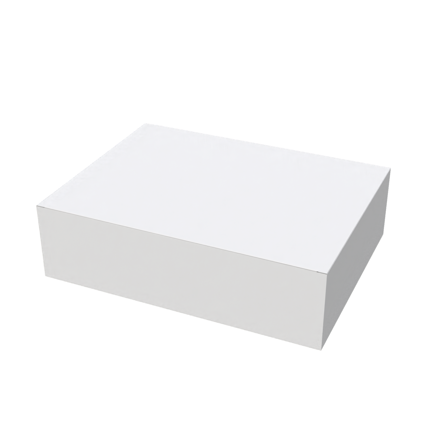 White large universal mailer box closed for secure packaging of bulky items
