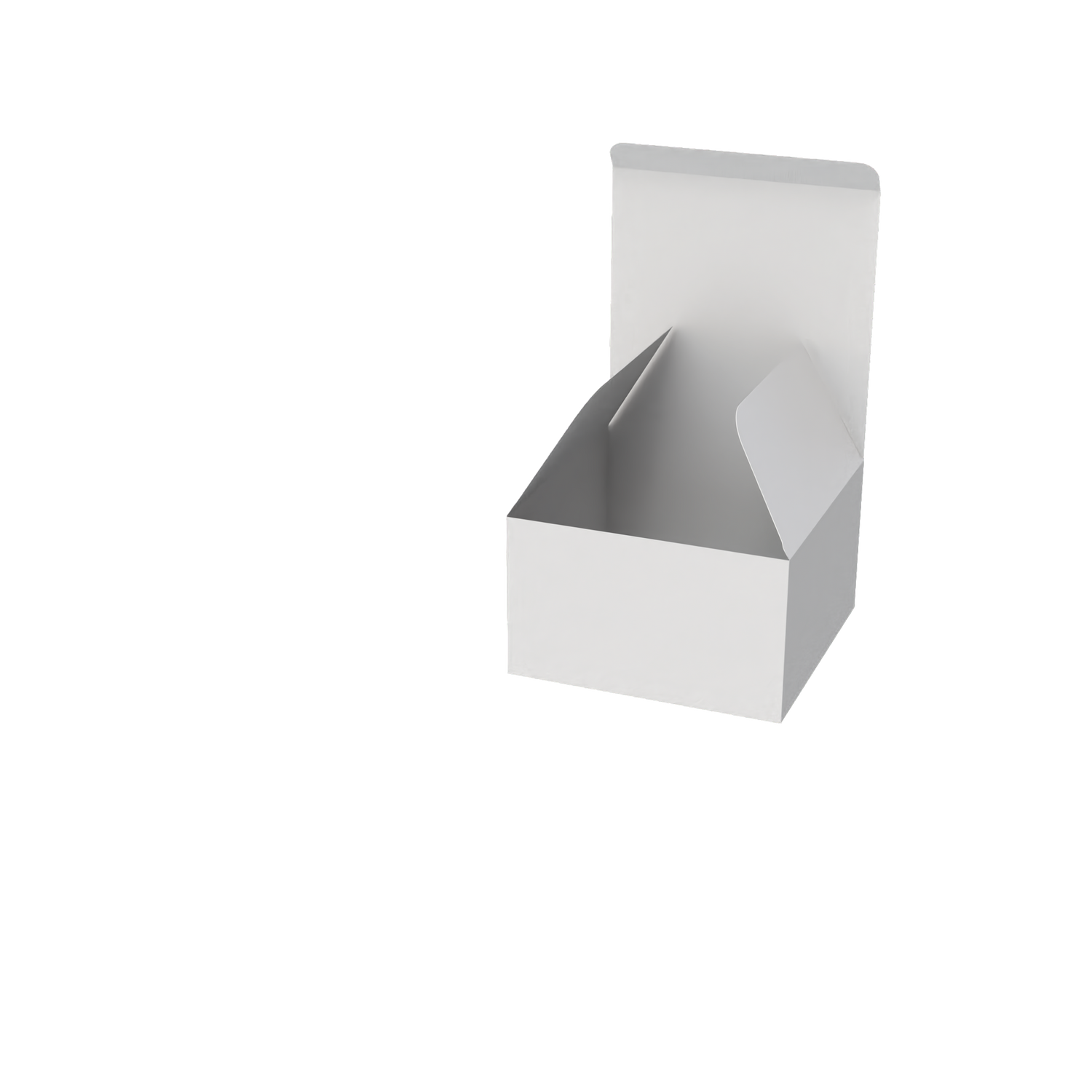 White medium square cake box mailer closed for secure and attractive baked goods packaging
