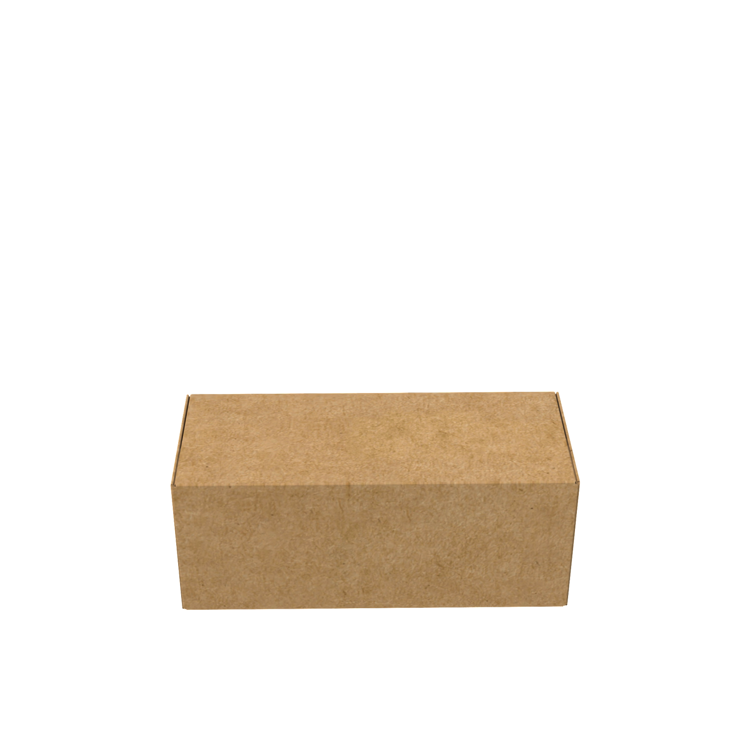 Natural kraft durable tube mailer box closed for eco-friendly shipping of prints and posters