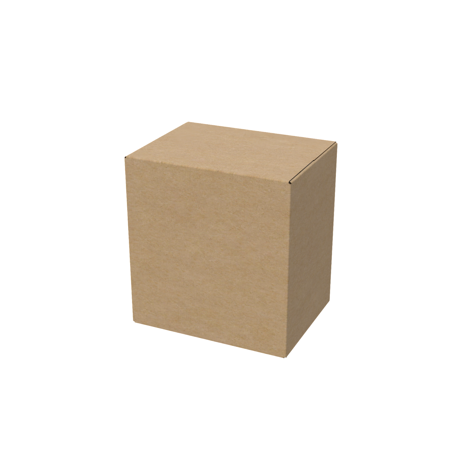 Natural kraft universal book and wine box closed for eco-friendly, secure packaging