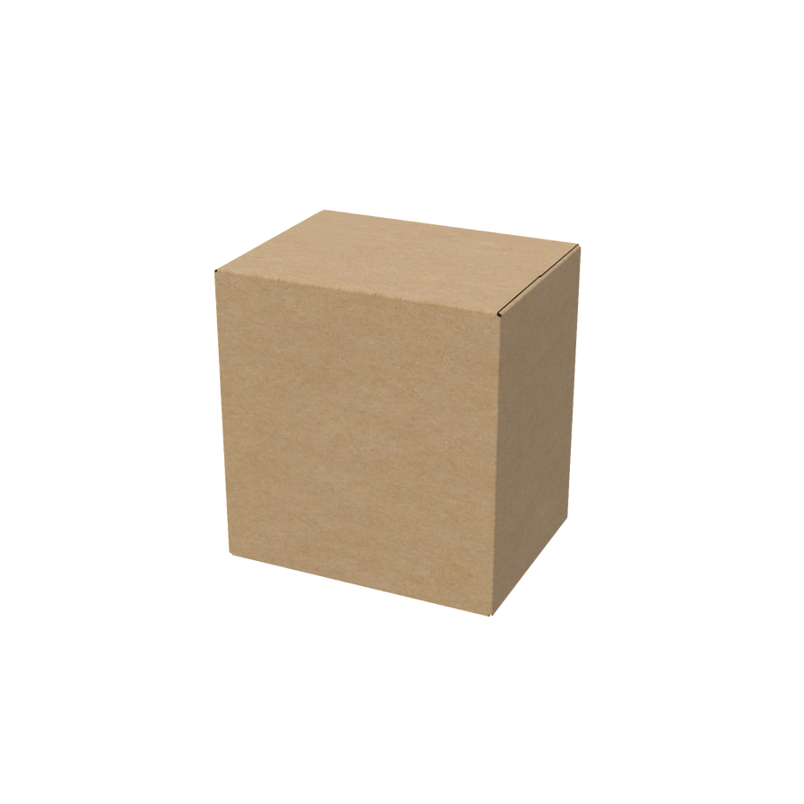 Natural kraft universal book and wine box closed for eco-friendly, secure packaging