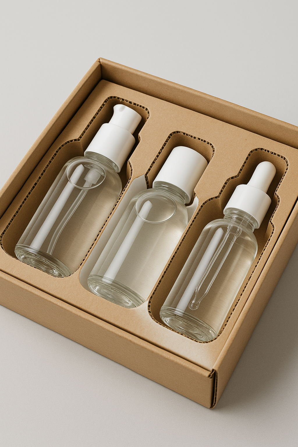 Custom die-cut insert holding products in a precise fit