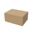 Natural kraft A4 medium regular carton box closed for eco-friendly, sturdy packaging