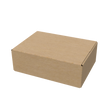 Natural kraft A4 small regular carton box closed for eco-friendly and secure packaging