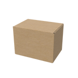 Natural kraft A4 standard regular carton box closed for eco-friendly and secure packaging