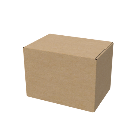 Natural kraft A4 standard regular carton box closed for eco-friendly and secure packaging