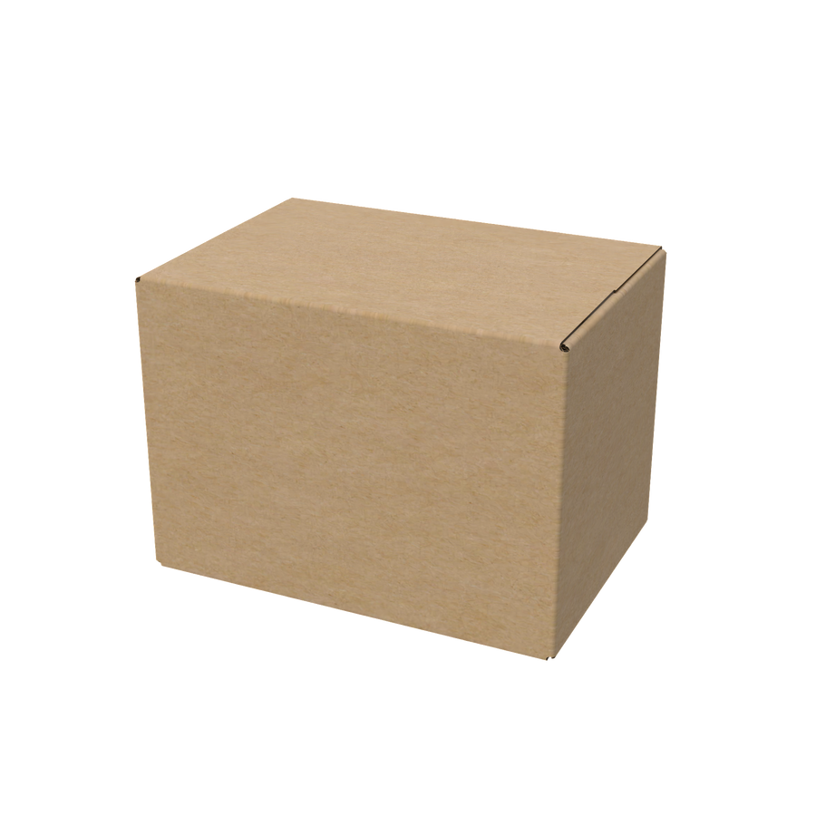 Natural kraft A4 standard regular carton box closed for eco-friendly and secure packaging