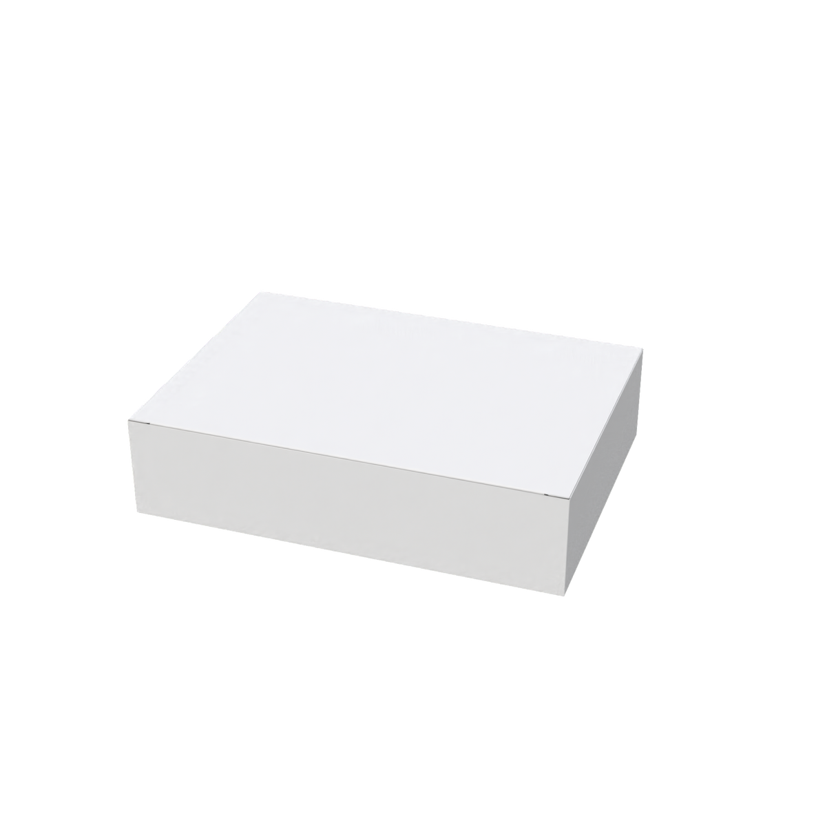 White A5 mailer box closed – compact packaging for e-commerce shipping and postage