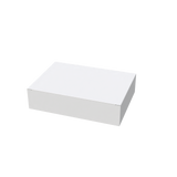 White A5 mailer box closed – compact packaging for e-commerce shipping and postage