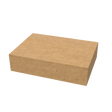Natural kraft A5 mailer box closed – eco-friendly, compact solution for online shipping