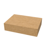 Natural kraft A5 mailer box closed – eco-friendly, compact solution for online shipping