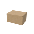Natural kraft double A4 regular carton box closed for strong and eco-friendly shipping