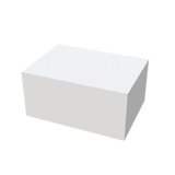 White extra-large mailer box closed for secure shipping of bulky e-commerce items