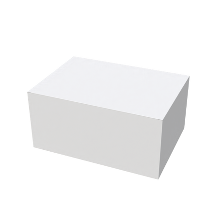 White extra-large mailer box closed for secure shipping of bulky e-commerce items