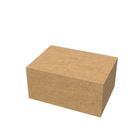 Natural kraft extra-large mailer box closed for eco-friendly shipping of large e-commerce items