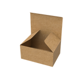 Natural kraft mailer box open to reveal extra-large interior for secure product shipping