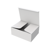 White extra-large mailer box open to show spacious interior for oversized product packaging