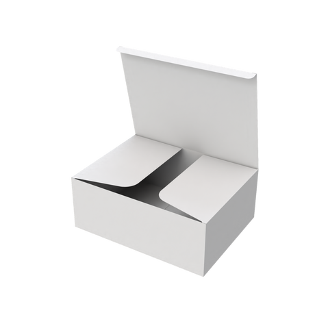 White extra-large mailer box open to show spacious interior for oversized product packaging