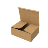 Natural kraft mailer box open to reveal extra-large interior for shipping large items