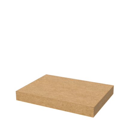 Natural kraft flat A4 mailer envelope closed for eco-friendly document and item shipping