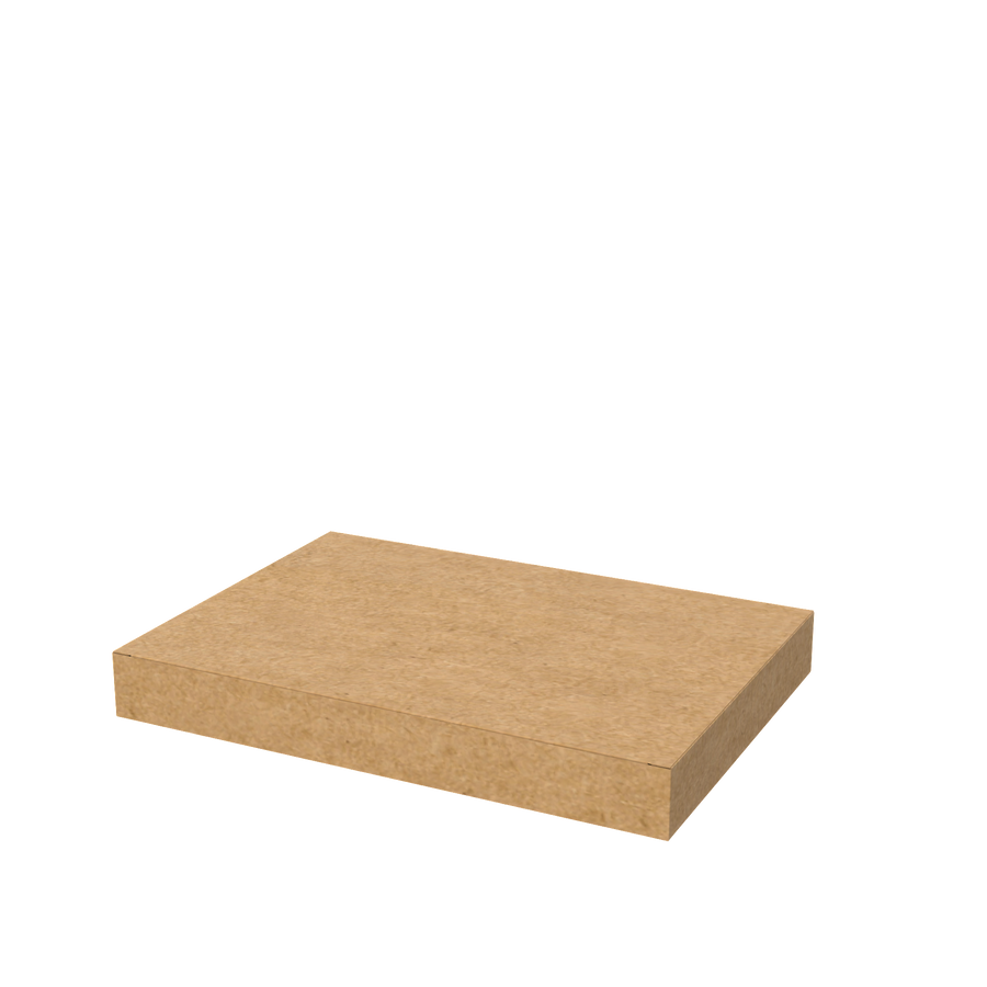 Natural kraft flat A4 mailer envelope closed for eco-friendly document and item shipping
