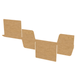Natural kraft A4 mailer envelope flat view showing full layout and packaging structure