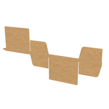 Natural kraft A4 mailer envelope flat view showing full layout and packaging structure
