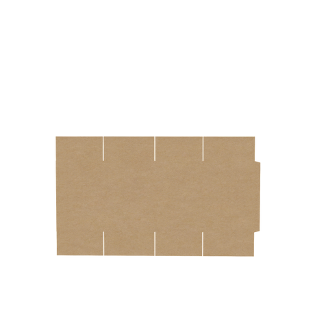 Heavy-duty moving carton flat layout showing full box structure and design