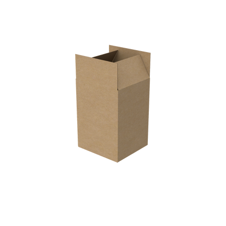Heavy-duty moving carton box open to show spacious interior for packing bulky items