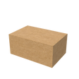 Natural kraft jumbo mailer box closed for eco-friendly shipping of large prints and artwork