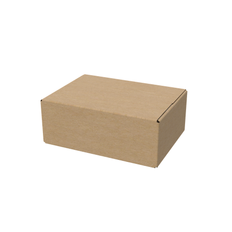 Large e-commerce shipping carton closed for packaging bulkier online orders