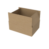 Large e-commerce shipping carton open to reveal spacious interior for bulky items