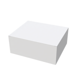 White large universal e-commerce mailer box closed for secure shipping of bulky items