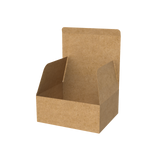 Natural kraft e-commerce mailer box open to reveal large interior for versatile product packing