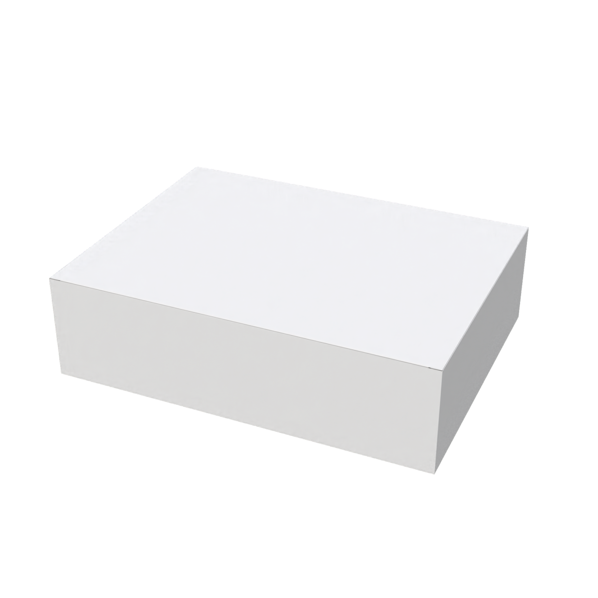 White large universal mailer box closed for secure packaging of bulky items