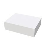White large universal mailer box closed for secure packaging of bulky items