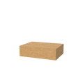Natural kraft large universal mailer box closed for eco-friendly bulky item packaging