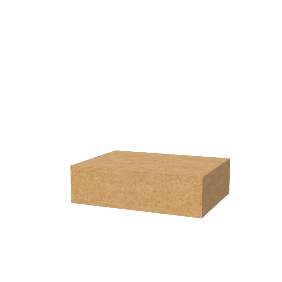 Natural kraft large universal mailer box closed for eco-friendly bulky item packaging