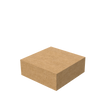 Natural kraft medium gift box mailer closed for eco-friendly, stylish product packaging
