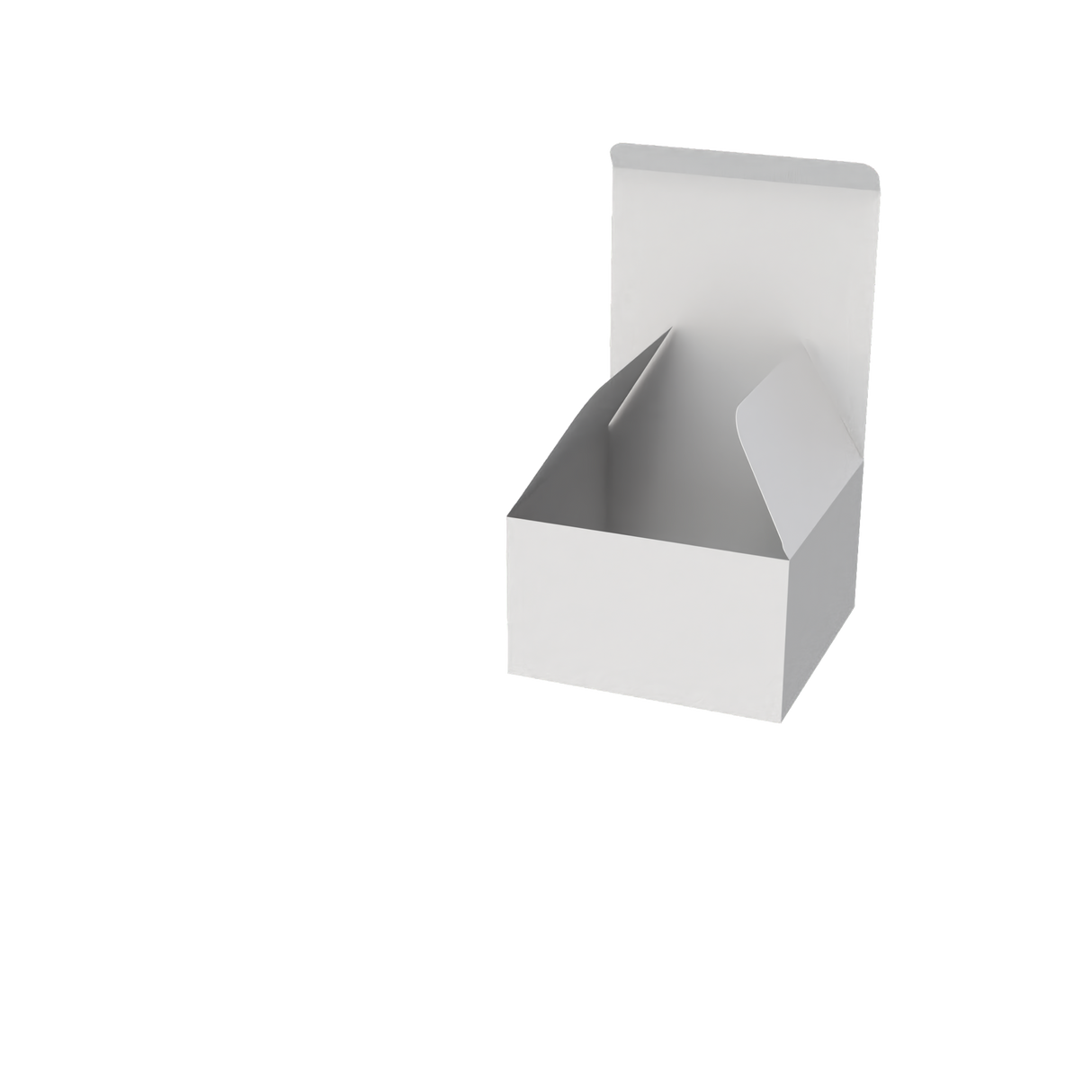 White medium square cake box mailer closed for secure and attractive baked goods packaging