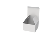 White medium square cake box mailer closed for secure and attractive baked goods packaging