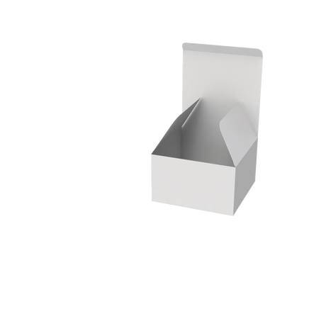 White medium square cake box mailer closed for secure and attractive baked goods packaging