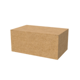 Natural kraft medium tube mailer box closed for durable shipping of posters and prints