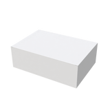 White medium e-commerce mailer box closed for secure and versatile online shipping