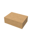 Natural kraft medium e-commerce mailer box closed for eco-friendly, secure shipping