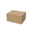 Small e-commerce shipping carton closed for lightweight online orders