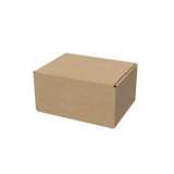 Small e-commerce shipping carton closed for lightweight online orders