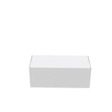 White durable tube mailer box closed for secure shipping of posters, blueprints, and artwork